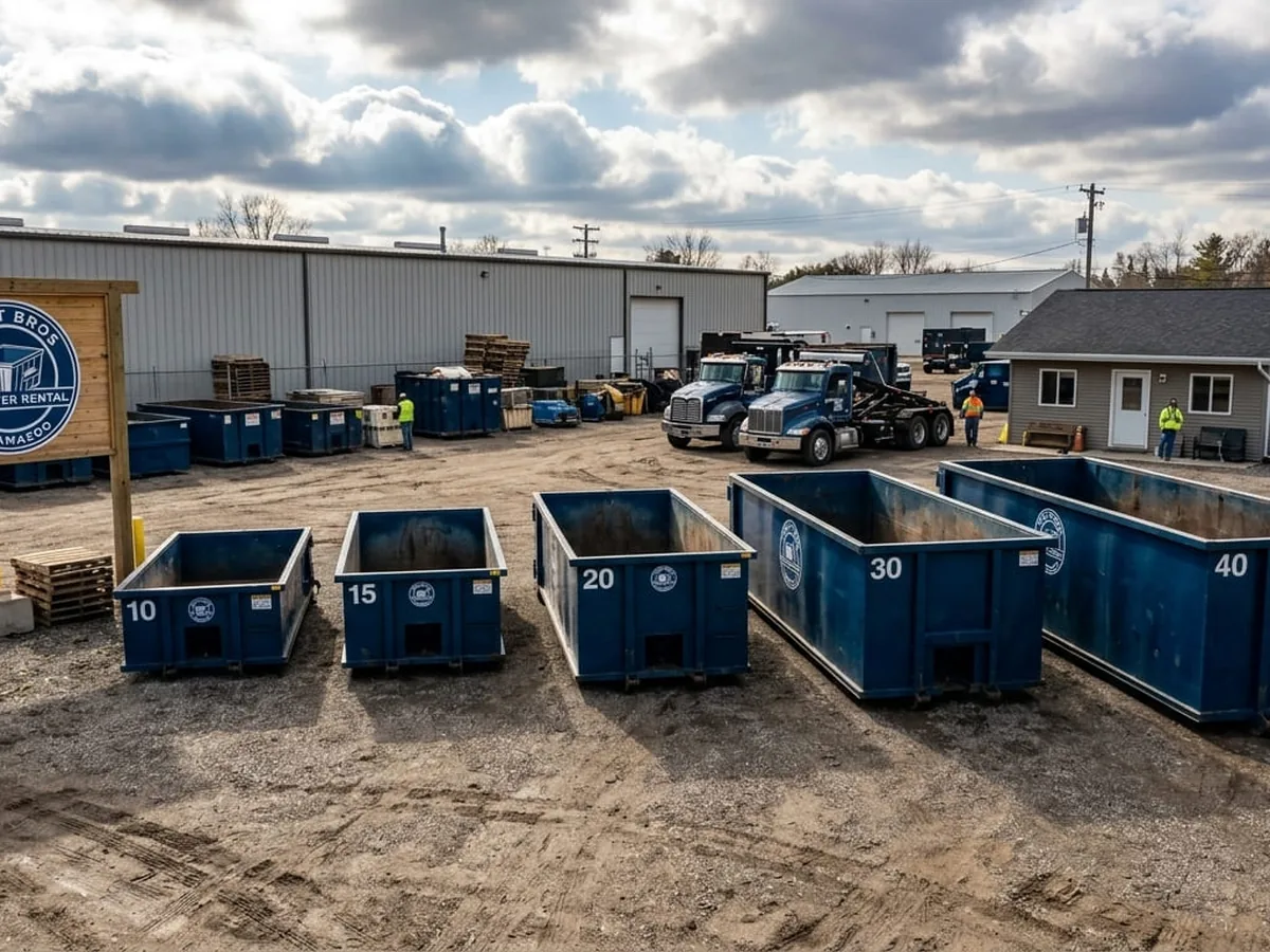Roll-off dumpster sizes available in Kalamazoo, MI